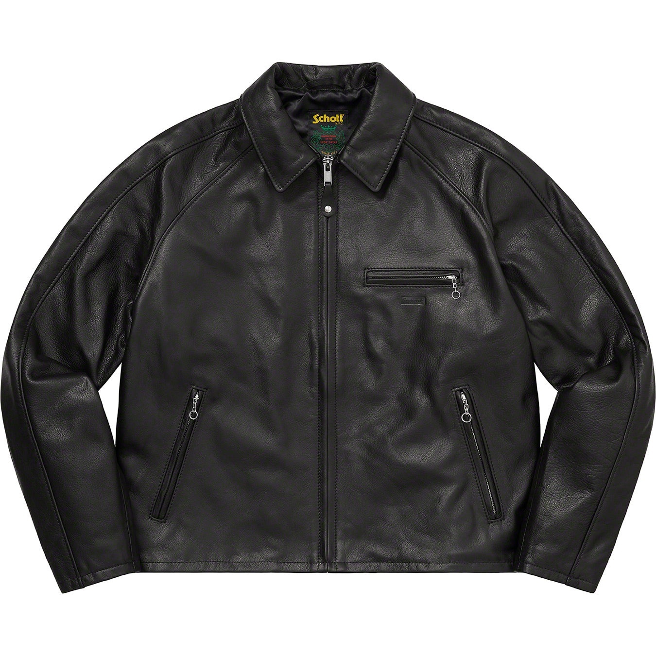 Supreme®/Schott® Leather Racer Jacket view 4